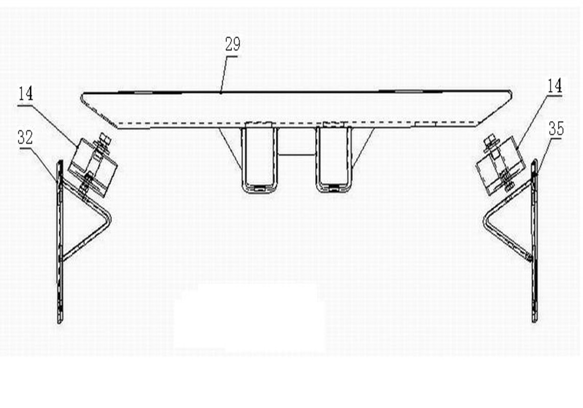 2590121 Transmission auxiliary support (Fuller transmission, 8mm lining