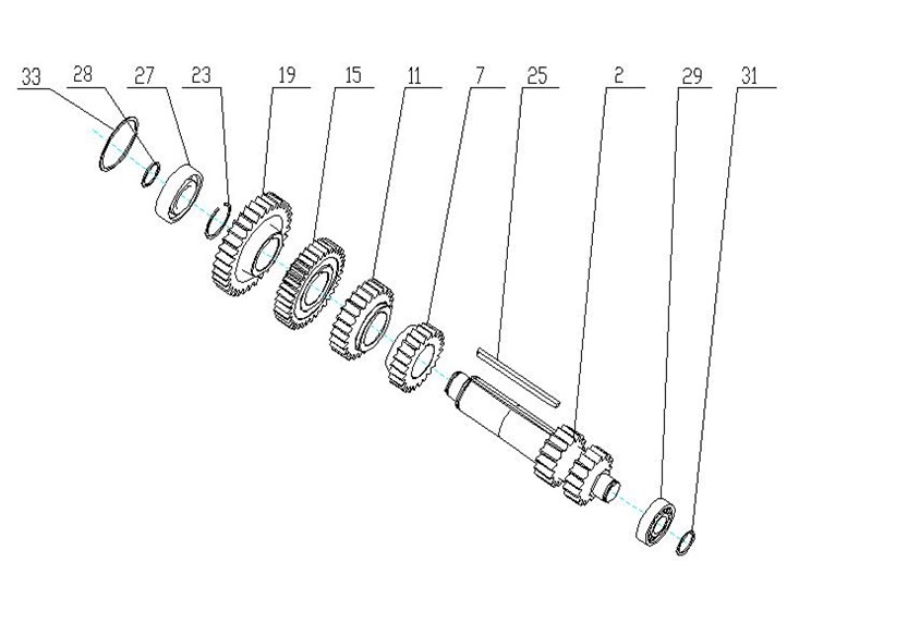 3030020 Counter shaft components Meppon