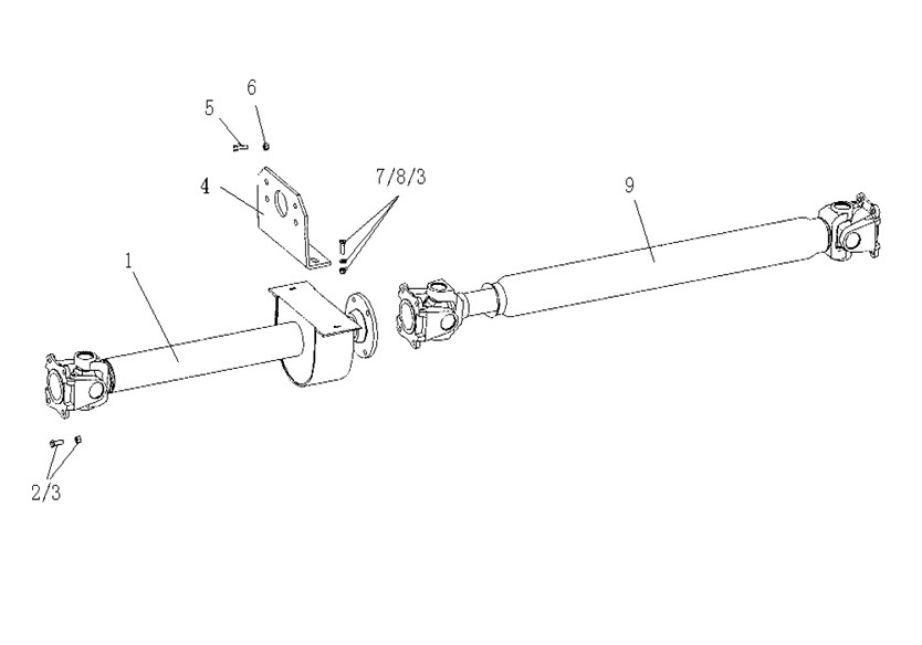 3315464 Propeller shaft assembly Meppon Truck