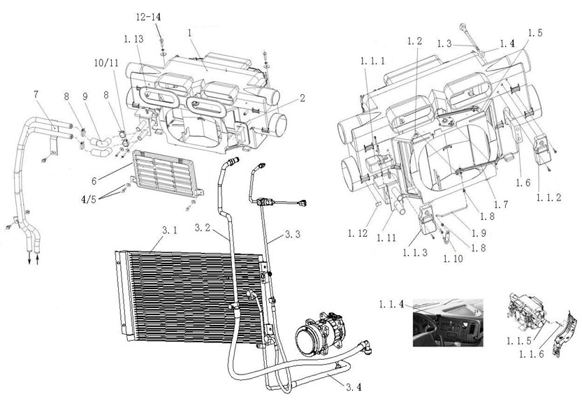 馬圖 Kawasaki Motorcycle 2008 OEM Parts Diagram for Engine Mount