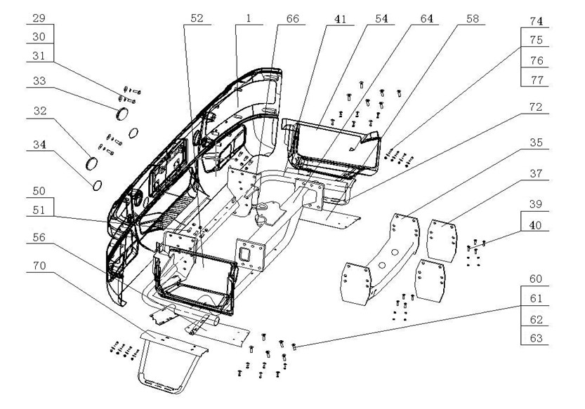 1930486 Traction device and pedal bracket assembly – Meppon Truck